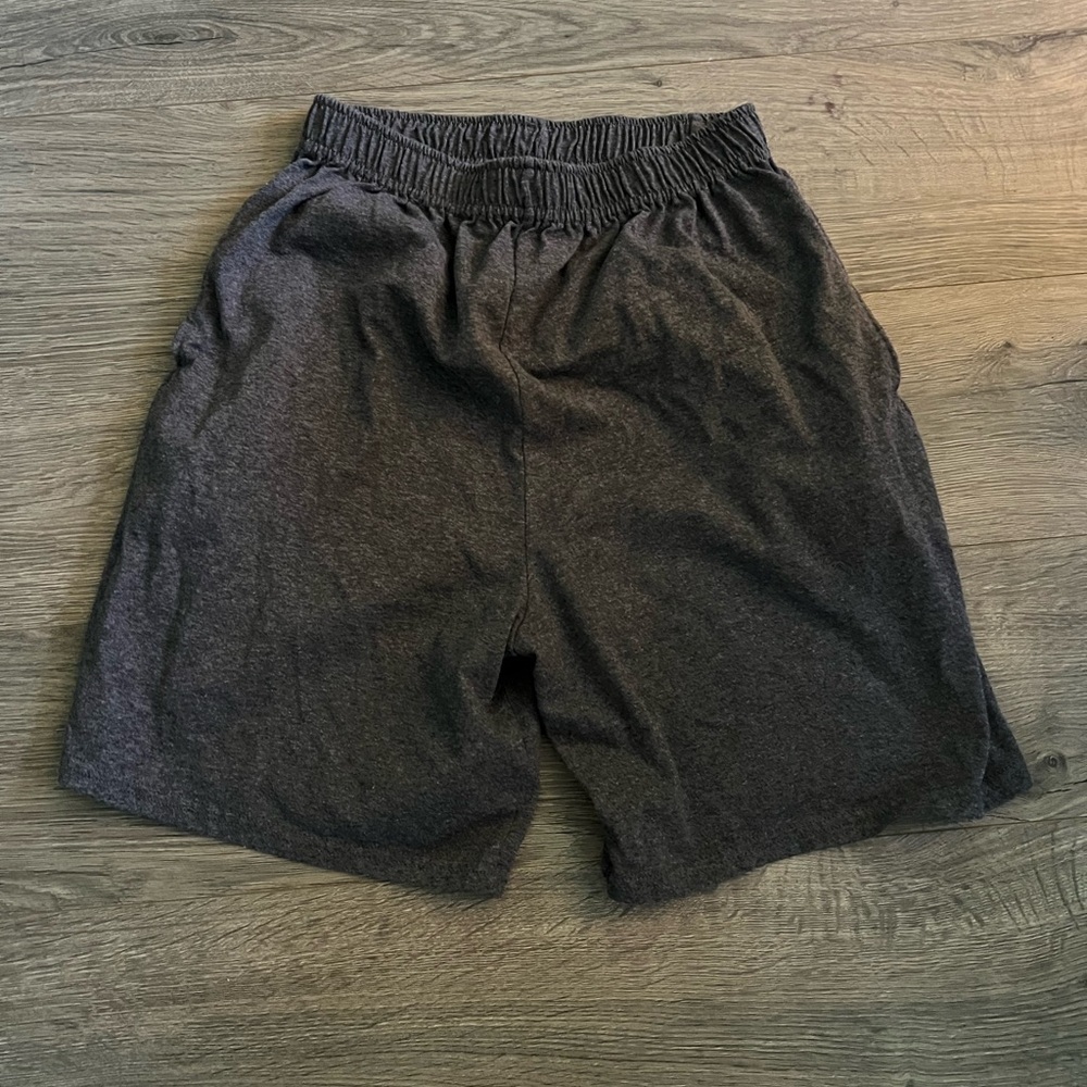 Hanes Youth Large Dark Gray Knit Shorts EUC​​​